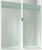 Linder 0169/41/427 gordijn, recht, kaolin, lichtsteek, 45 x 90 cm, watergroen