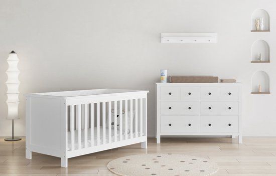 Cabino Born Lucky® Meegroei Babykamer Bretagne Wit 2 Delig