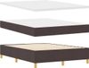 vidaXL Boxspring bed met hoofdeinde Donkerbruin 200 x 160 cm Stof