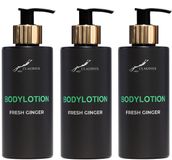 Claudius Cosmetics B.V. Fresh Ginger Bodylotion 300 ml - gouden pomp - 3 stuks