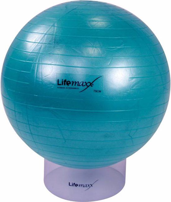 GYMBALL 75CM - Blue - English Manual - EAN: 7430436737707