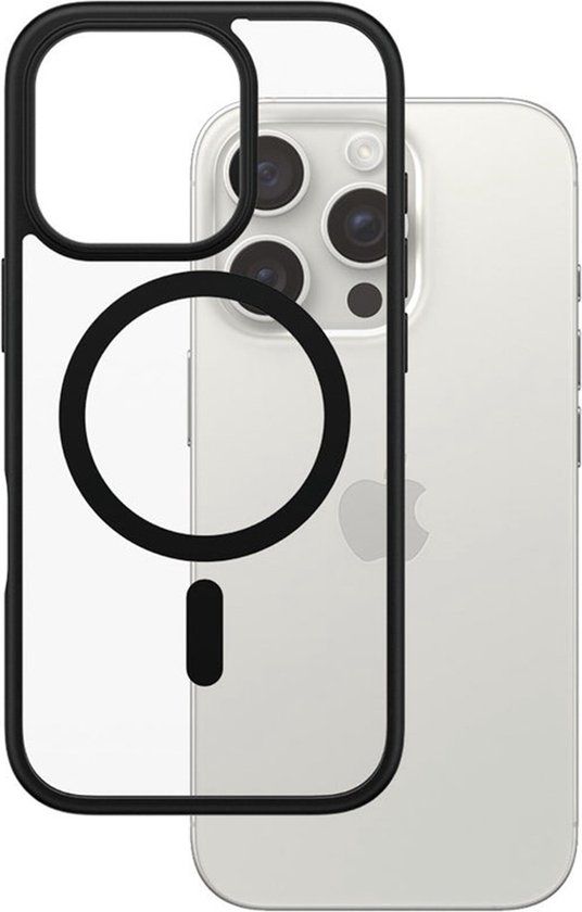 PanzerGlass Apple iPhone 16 Pro Zwart MagSafe HardCase Clear