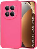 Techsuit Hoesje geschikt voor Xiaomi Redmi Note 15 Pro 5G - Soft Flex Silicone Back Cover - Hot Pink