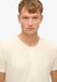 Superdry - The Merchant Store - Grandad-top met korte mouwen - Heren - Tops - S - Katoen - Oyster Cream