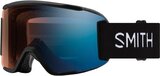 Smith Squad S Skibril Senior Zwart - Wit - Blauw Unisex - Blauwe Lens - Antifog - Maat: One Size