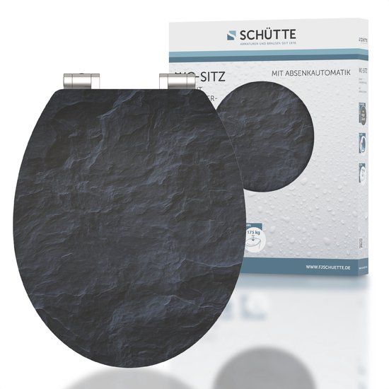 Schütte WC-bril 80535 BLACK STONE