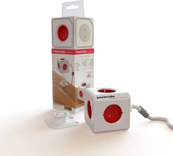 Allocacoc PowerCube Extended FR - Rood