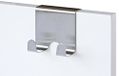 GELCO 707470 Tip Geborsteld Metalen Ophanghaak, Zilver 7 x 2,50 x 7,50 cm