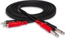 Hosa CPR-202 - kabel - jack naar tulp - 2mtr