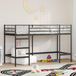 Maison Exclusive - Lit à baldaquin pour enfant, noir, 100 x 190 cm, acier