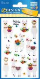 Avery Glitter etiket Z-design Kids alpaca's