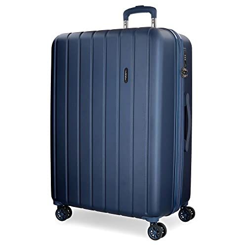 MOVOM Movon Wood koffer, blauw - Grote koffer