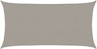 vidaXL Zonnezeil 160 g/m² rechthoekig 2,5x4,5 m HDPE lichtgrijs