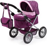 Bayer Design Poppenwagen Trendy - Paars met hartjes