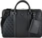 GUESS Milano Aktetas met laptopvak - Zwart/Antraciet