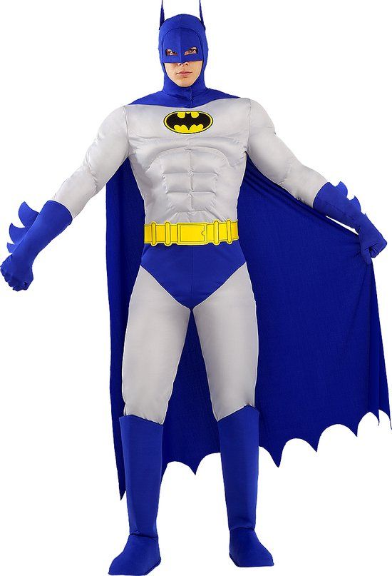 FUNIDELIA Batman Kostuum - The Brave and the Bold - Maat L - Zwart - Mannen
