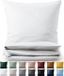 Blumtal Dekbedovertrek Set Bicolore - Luxe Linge de lit - 135 x 200 cm - 1 Taie d'oreiller 40 x 80 cm - Blanc et Gris clair