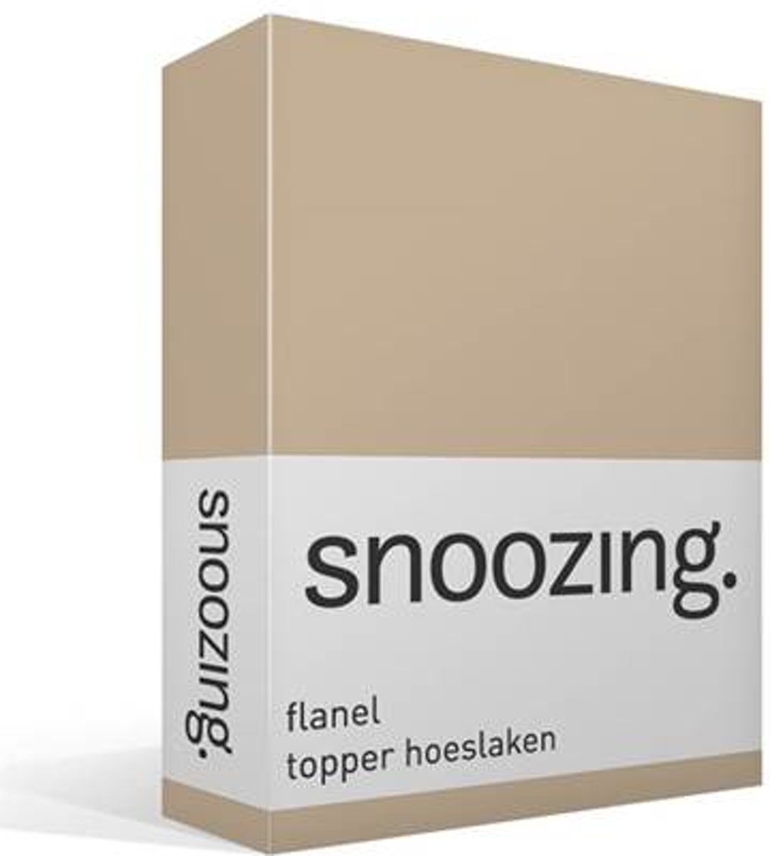 Snoozing Flanel Topper Hoeslaken - 140x200 cm - Geel