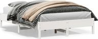 Prolenta Maison Exclusive - Massief houten bed zonder matras, wit, 160x200 cm, van grenenhout