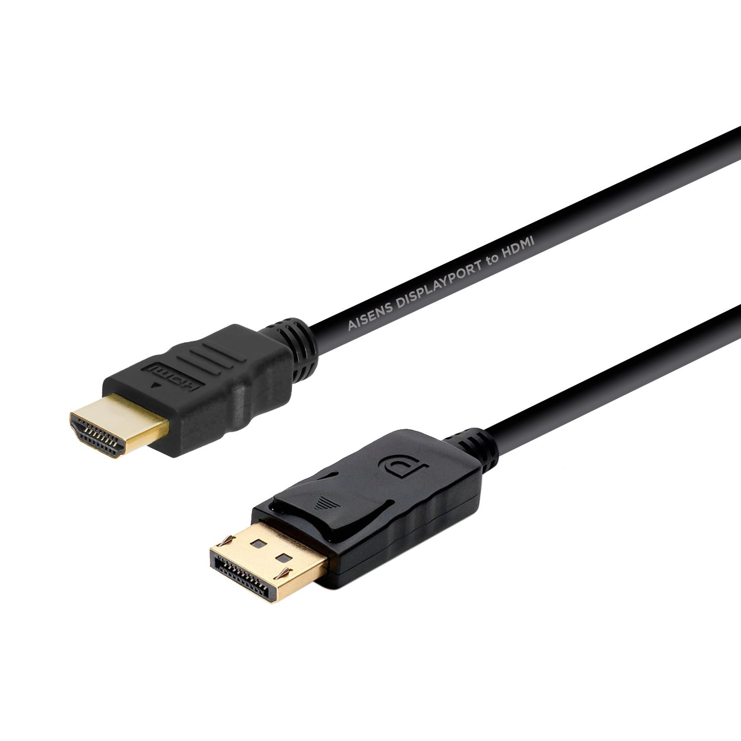 AISENS DisplayPort naar HDMI Adapter Kabel - 2m - Zwart
