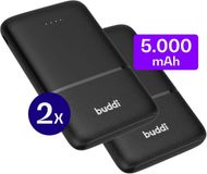 Buddi Go 5.000 mAh Powerbank Duo Pack