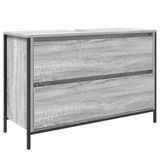 vidaXL Badkamerkast met lades 90x34,5x60 cm grijs sonoma