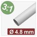 Quadrios 25CA627 Krimpkous met lijm Wit 4.8 mm 1.6 mm Krimpverhouding:3:1 per meter