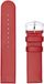 Hirsch Hirsh Horlogeband - Scandic Rood - Leer - 18 mm