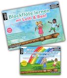 Blockflöte Artist Ahead Blockflöte lernen mit Lotti & Ben + Mein Kinderliederbüchlein für Blockflöte im Set!