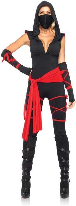 Leg Avenue Sexy ninja outfit voor dames - Verkleedkleding - Small