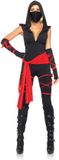 Leg Avenue Sexy ninja outfit voor dames - Small
