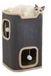 Wan GmbH Tonneau griffoir pour Grands Chats - Poteau griffoir - Planche griffoir - Gris