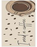 Mani TEXTILE TPS_NEED_COFF_40 tapijt, polyester, beige, 40 x 60 cm