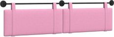 vidaXL - Hangend hoofdbord - Roze - Stof