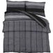 Gris Foncé Ensemble De Housse De Couette 200x220 Cm Coton