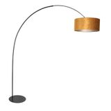 Anne Lighting - vloerlamp - Curve - goud zwart - metaal - booglamp - E27 - 4264ZW