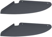 vidaXL Hoek Plank 2 st Antraciet 30 x 30 x 2 cm
