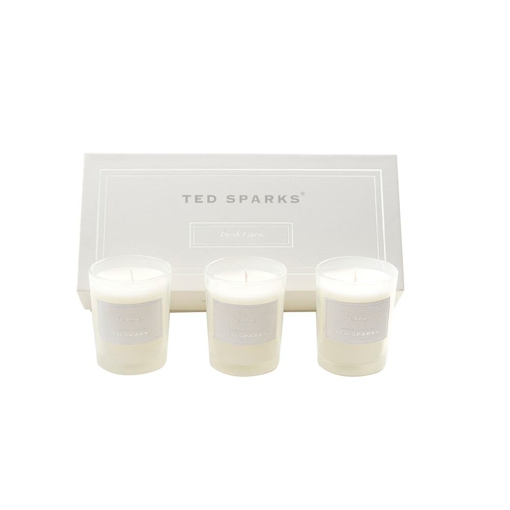 Ted Sparks Ted Sparks Mini Candle Gift Set Fresh Linen