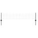 VidaXL Gelast draadhek met palen 10 x 0,4 m pvc-coated staal grijs