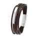TOM TAILOR - Armband voor Heren in Roestvrij Staal - Zilverkleurig - Hanger in de vorm van Staaf - TT-B0036