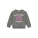 Daily7 rechtvallende sweater met print - grijs