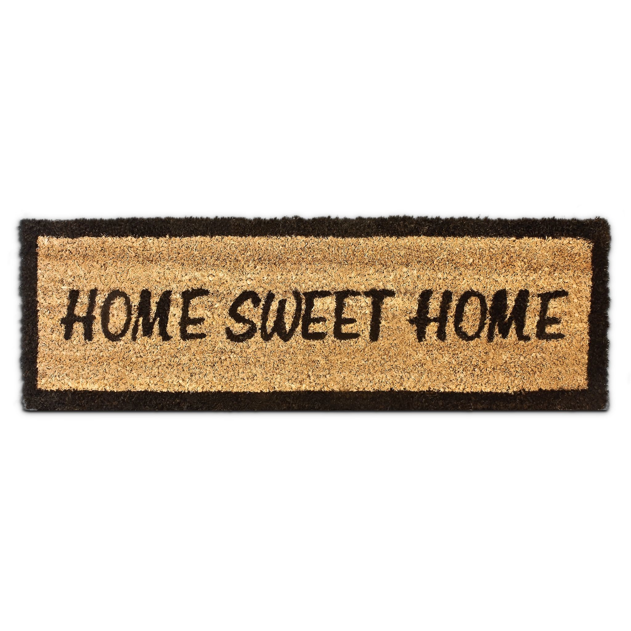 Relaxdays Outdoor Rectangular Doormat - Black/Yellow