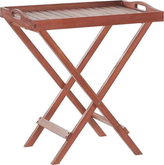 Beliani TOSCANA Tuinset - Donkerbruin Acaciahout - 6 Persoons