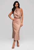 Ombre LARICA Jurk - Rits - Jurk Bruin L