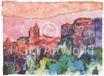 Your Decoration B.V. Kunstdruk Ralf Westphal - Fosdinovo, Lunigiana, Apuanische Alpen 70x50cm