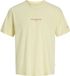 JACK&JONES Jongens T-shirt met backprint - Pastel Yellow - Maat 140