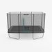 DOMYOS Trampoline Rectangular 520 with Safety Net, Black