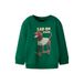 NAME IT MINI sweater met print - groen