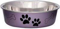 Loving Pets Bella voerbak voor honden - Metallic Grape - Large 1,5L