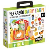 Headu - Peekaboo Baby Farm - Ouvre, Observe et Retrouve Les Formes Cachées